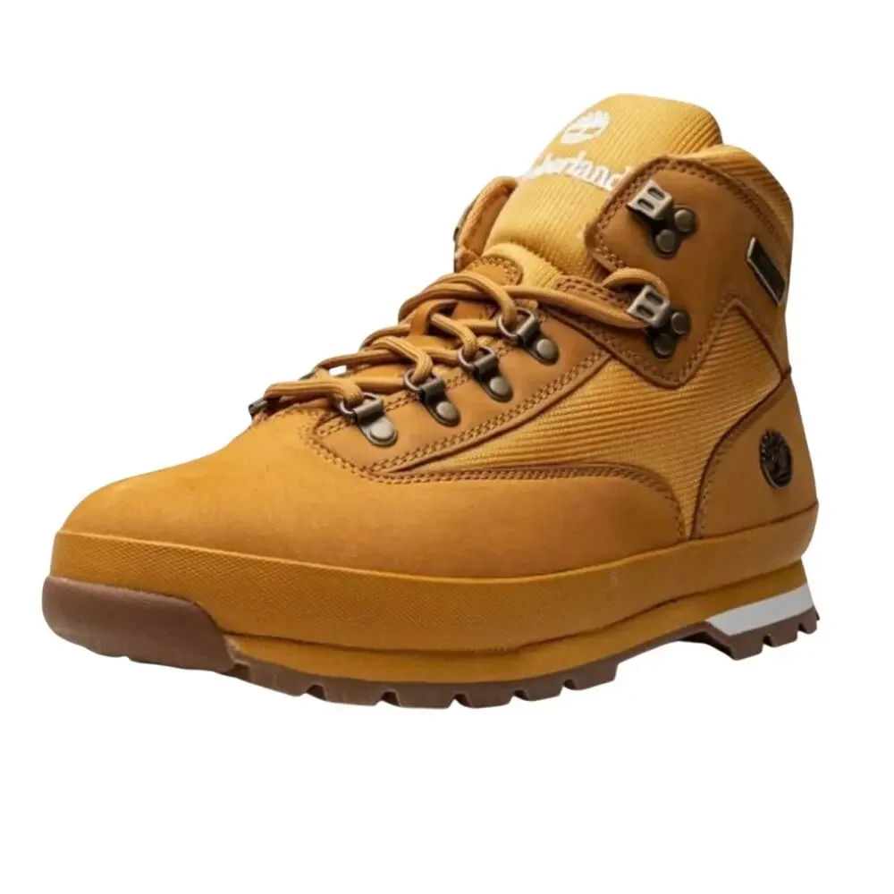 Timberland Euro Hiker Men L/F Mid Hiker Boot -‎ Wheat Nubuck - Size: 11.5